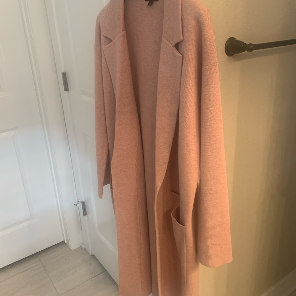 JCREW- Ella open-front long sweater-blazer